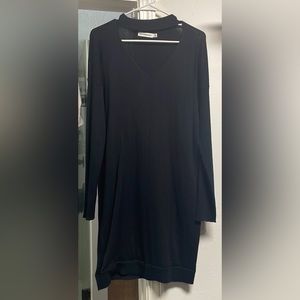 Black sweater dress